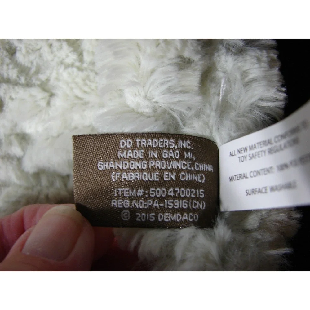New Demdaco Plush Arnie Alligator Rattle Blankie Lovey 13
